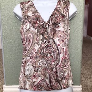 White House Black Market sleeveless blouse